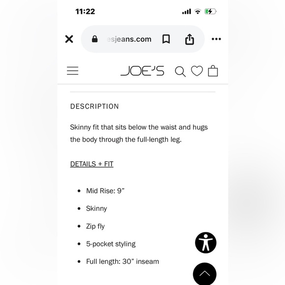 Joes jeans flawless “the icon” mid rise skinny jeans - Picture 16 of 16